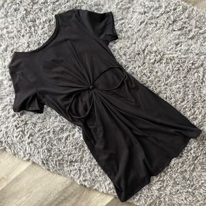 Arizona Black Peek-a-boo Tummy Dress